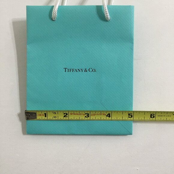 Tiffany & Co Mini Paper Gift Bag 6" x 5" x 3" NEW! - Picture 10 of 14